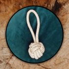 Nini's PET CARE ECO rope dog toy - SMALL BALL WITH HANDLE