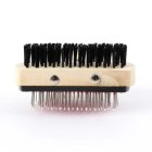 Basic négyzet kétoldalú kutya és macska szőrzetápoló kefe, fésű